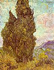 Two Cypresses by Vincent van Gogh